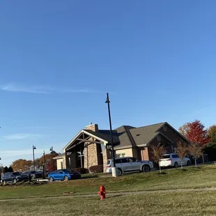a view of a coffee shop from across the street