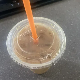 Served me my coffee with the lid like this