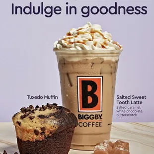 Salted Carmel ice Latte (LTO) coffee