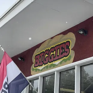 the front of the restaurant