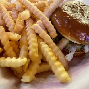 Single Cheeseburger and Fries