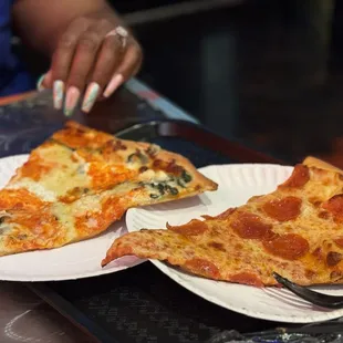 Benny Blanco from the Bronx Pie Slice  &amp; a Pepperoni Slice