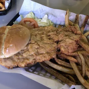 Pork tenderloin with &quot;home fries&quot;