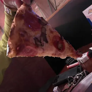 a slice of pizza