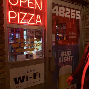 a man standing in front of a door