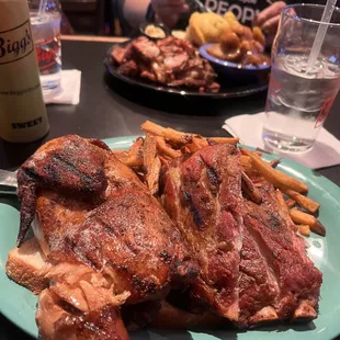BBQ Chicken and Ribs Combo