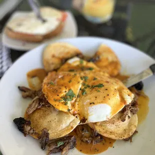 a plate of food on a table