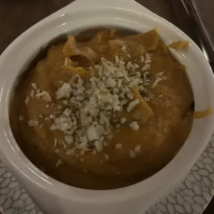 Sweet potato bisque. Not a winner.