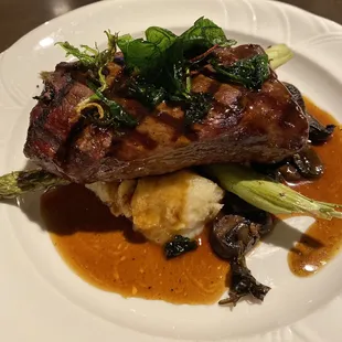 Steak and potato mash