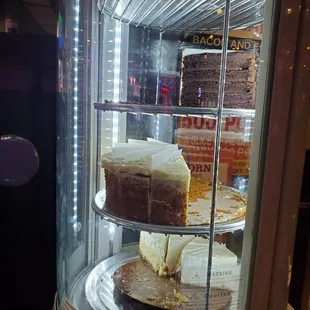 Double chocolate cake, carrot cake, cheesecake, all amazing selections!