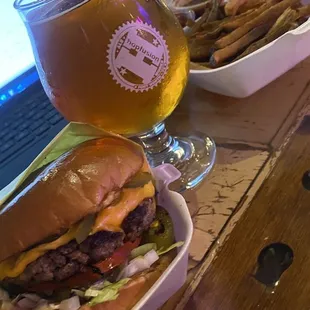 HopFusion blonde - pro tip- you can add fruit flavors to your beer! This is the feisty blonde with raspberry flavor added!