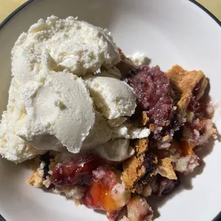 The besttttt. Red Barn Pie, Berry &amp; Peach, perfect pie crust, doesn't get better!!!