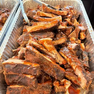 ribs in foil pans