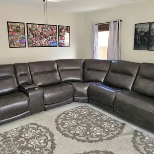 This is the couch we got. It reclines, has power ports, and the price was great!