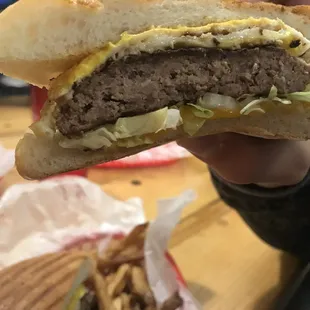 Brunch Burger. No flavor and cold fries