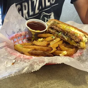 Can't remember what it's called, but this is the burger with the egg on it.