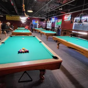 Inside - pool tables