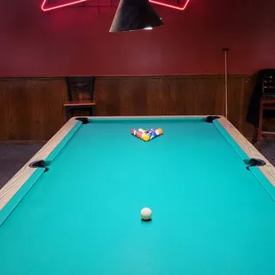 Inside - pool table