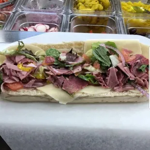 Chopped fresh Italian sub