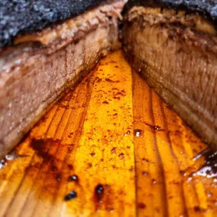 Brisket fresh off the smoker