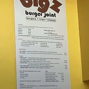 Menu.