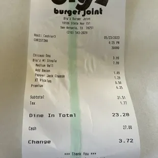 Receipt