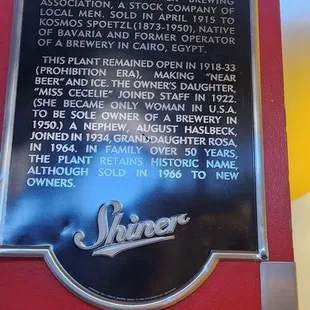 Shiner history