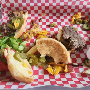 Cold burger and soggy bun