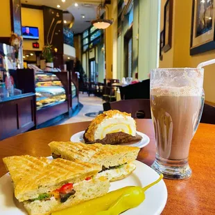 Beautiful bakery cafe interior