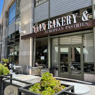 the outside of the building