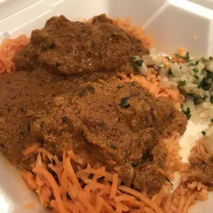 Butter chicken with rice