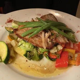 a plate of food on a table