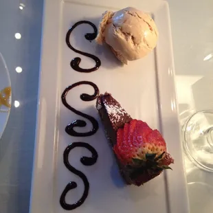 Godiva chocolate cheese cake. Amazing.