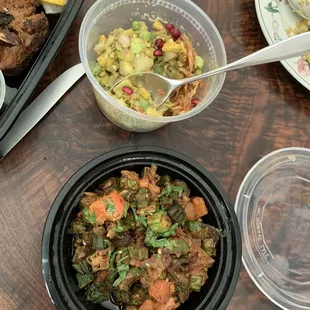 Dahi Puri and Bhindi Do Paza