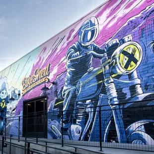 The Bike Shed LA Mural.