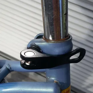 New seatpost clamp! Doesn't match my bike but it does the job. Hope no one tries to steal this one too...