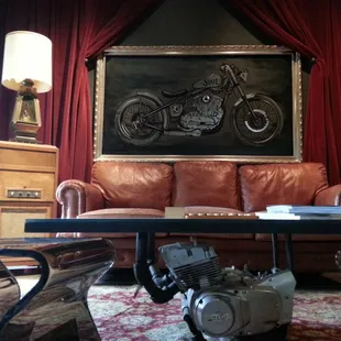 Upstairs space. See also: that coffee table!