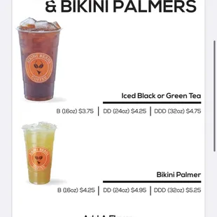 Drink menu