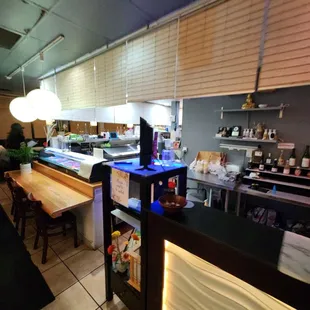 the kitchen