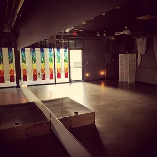 Freshly cleaned mirrors, courtesy of our amazing Sweat Angel team.