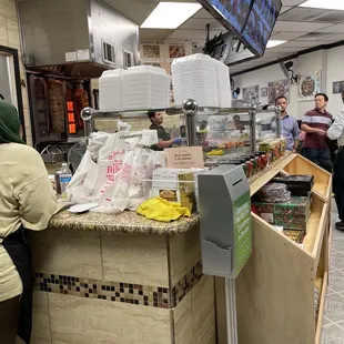 Lunch line is long. Call in your order ahead of time.