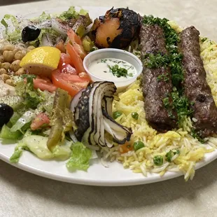 Dreamy kebab plate
