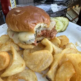 Kielbasa patty sandwich