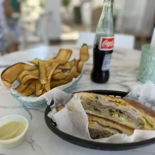 Cubano, Plantain Chips and Mexican Coke