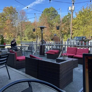 Outdoor seating area