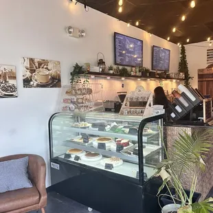 The bar area, those little cookies in the containers are $7?!