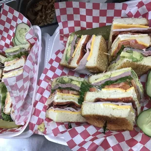 sandwiches and cucumbers