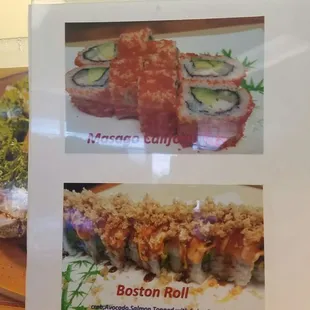 the menu