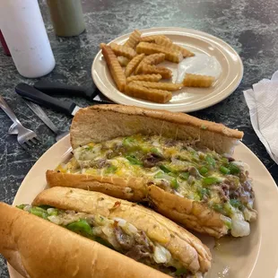 Large Philly cheesesteak