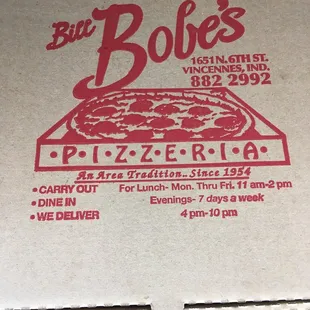 a pizza in a box